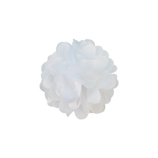 Foreign trade AliExpress Europe and the United States hot 5cm solid color satin mesh children's hair accessories headdress flower corsage cloth flower