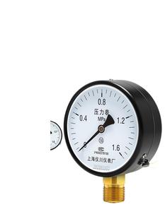 Shanghai Yichuan Instrument Factory Pressure Gauge y100 Air Pressure Vacuum Water Pressure Negative Pressure Hydraulic Oil Stainless Steel Air Compressor