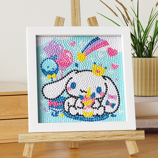 Children's Crystal Diamond Painting Sticker Diamond Painting DIY Handmade Cartoon Animation Landscape Masonry Point Diamond Painting Small Framed Ornaments