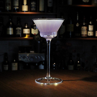 Japanese Striped Cocktail Glass Japanese Martini Glass Tall Special Drink Mixing Glass Small Capacity Crystal Triangle Glass