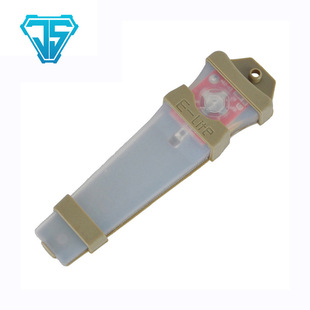 E-LITE Helmet Lamp Strobe Signal Lamp Gum Lamp Velcro Identification Lifesaving Flash with Sticking Rope