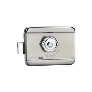 Old-fashioned door smart fingerprint password card key lock cow head lock iron door lock wiring-free integrated exterior electric lock