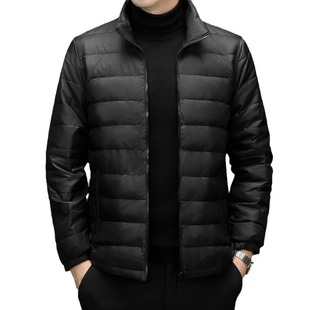 Men's Down Jacket Winter New Middle-aged Casual Jacket Hooded Loose Jacket for Men