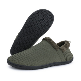 2025 cross-border new soft skin thick warm hot couples home cotton drag fashion fly woven breathable cotton shoes