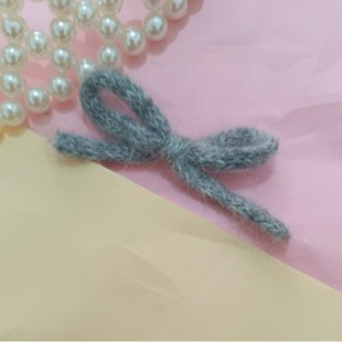 Xiao Xiang Feng wool knitted bow accessories DIY jewelry