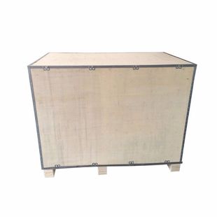 Fumigation-Free Box Plywood Wood Steel Belt Edge Wooden Box Stable and Firm Safe Building Materials Moisture-Proof and Shock-Proof Packaging Box