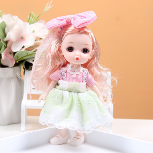 Cute 17cm Multi-joint Dress-up Doll Princess Constant Trendy Confused Barbie Girl's Toy suit