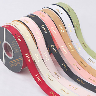 Net Celebrous Hot Stamping Thread Floriculture Ribbon Flower Packaging Material Flower Bundle Ribbon Gift Baking Handmade Bow Silk