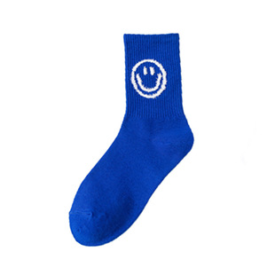 Klein blue socks women's mid-calf length socks Spring and Autumn Online Celebrity ins trendy autumn and winter college style stockings high socks