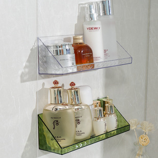 Wall-mounted Cabinet Cosmetic Storage Box Oblique Mouth Mirror Cabinet Toilet Desktop Sundries Arrangement Box Cosmetic Cotton Storage Rack