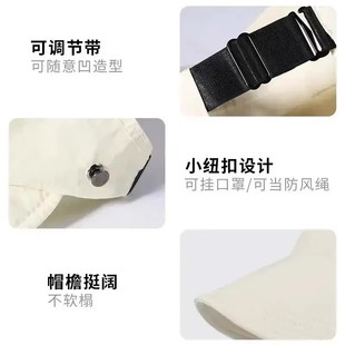 [free shipping] Ruth same style sunscreen cap female half-empty hat Zhao Ruth same style sunshade duck tongue sun fisherman