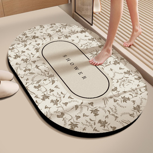 Toilet Floor Mat Bathroom Non-slip Absorbent Toilet Strong Door Toilet Diatom Mud Quick-drying Foot Mat Carpet Bathroom