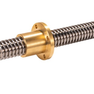 T12 Stainless Steel Trapezoidal Screw Copper Nut Printer Motor Accessories Screw Transmission Screw Processing and Customization