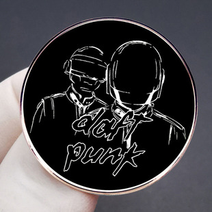 Daft Punk stupid Punk brooch rock band stupid Punk pin badge metal alloy badge accessories
