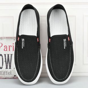 New Old Beijing cloth shoes men's shoes casual breathable slip-on dad shoes wear-resistant non-slip lightweight work shoes