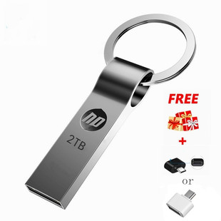 USB флэш-накопитель 2 ТБ подарок металлический Портативный диск водонепроницаемый USB-Диск высокоскоростной трансграничный логотип надписи USB флэш-накопитель 1 ТБ