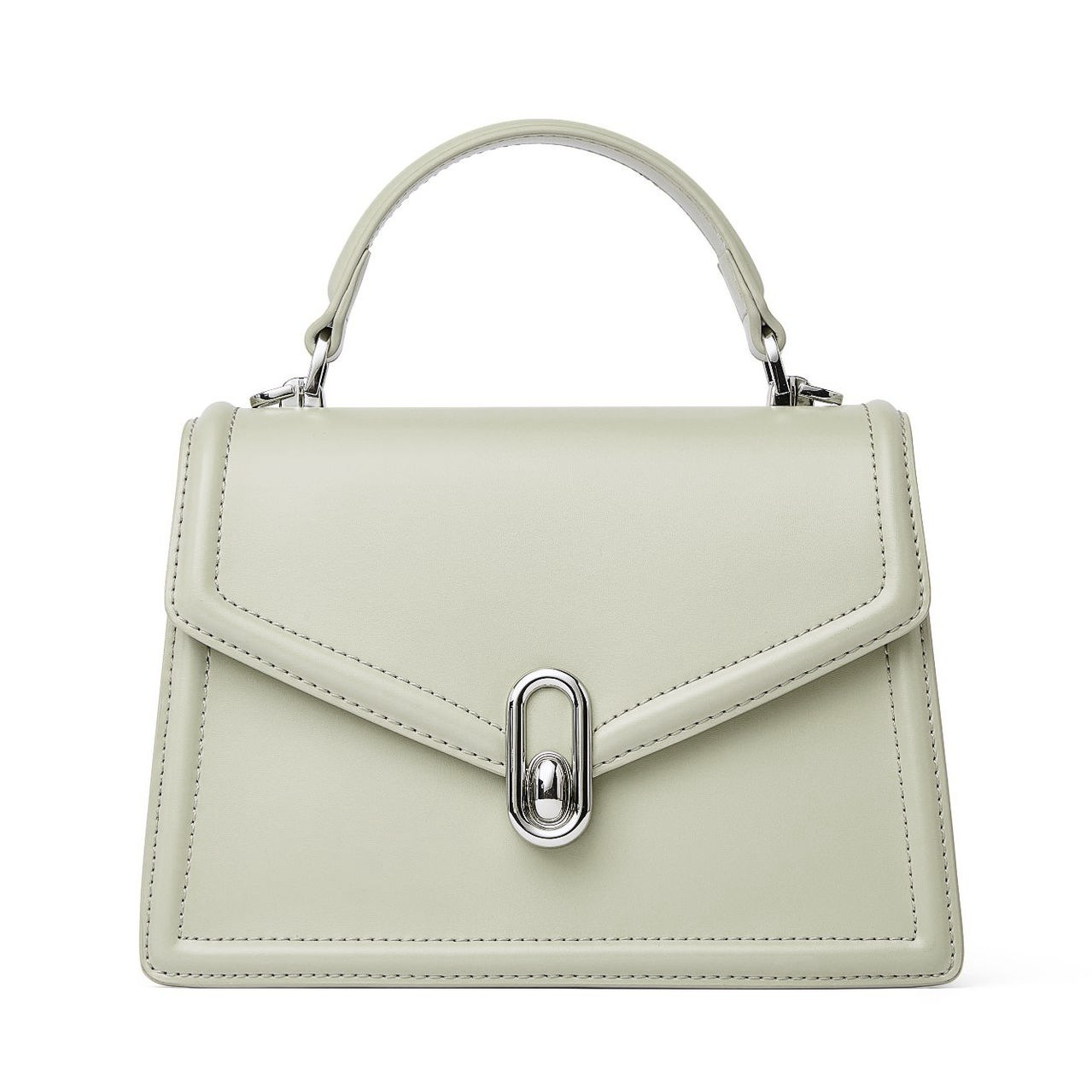 New handbag, genuine leather, unique design, stylish, lightweight, versatile, and sophisticated small square bag.