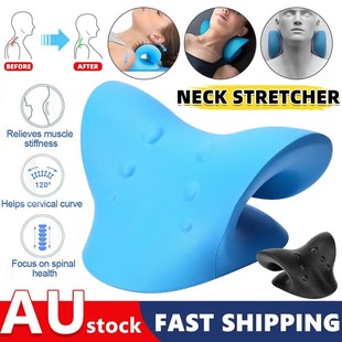 Cervical Pillow Polyurethane PU Foam Traction Pillow Cervical Repair Reverse Arch Traction Pillow Acupressure Massage Neck Protection Pillow