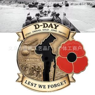 Эмблема трансграничного взрыва D-Day 80th Anniversary Commemorative Badge8 0 лет