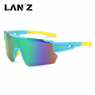 New outdoor windproof conjoined bicycle glasses men and women riding sunglasses cross-border 9336 sports sunglasses