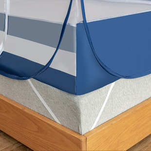Installation-free Zipper Mosquito Net Mongolian Yurt Home Bedroom 1.5 m Drop-resistant Children's Foldable Mosquito Cover 1.8m Bed