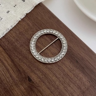 Women's 2024 New Style Silk Towel Buckle High-end Pearl Button Button High-end Sense Clothes Buckle Buckle Buckle