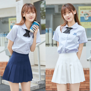New Korean Style High Waist Summer Sports Women's Pleated Skirt Anti-running All-match Slimming jk College Style Skirt