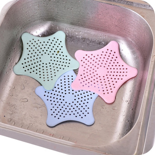 ebay five-pointed star kitchen sink anti-clogging starfish silicone floor drain bathroom sewer filter wholesale