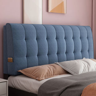 Bedside Soft Bag Cushion Backrest Soft Bag Bed Cushion Anti-collision Back Cushion Large Self-adhesive Cover Sponge Removable and Washable Bed