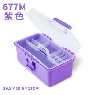 Wholesale Three-layer Macaron Folding Portable Storage Box Medicine Box Home Art Hardware Nail Cosmetic Toolbox