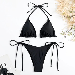 Европейский и американский бикини сплит купальник bikini сексуальная горячая девушка без спинки Amazon AliExpress Hot распродажа купальник
