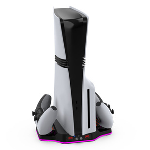 PS5pro/PS5slim игровой консоли с RGB красочные световые огни рассеивания тепла P5 геймпад сиденья