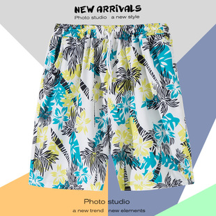 Beach Pants Men's Quick-drying Loose Sports Pants Half-length Pants Men's Hawaiian Seaside Holiday Shorts