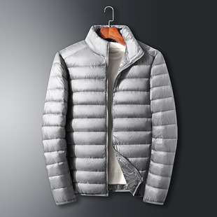 New Men's Lightweight Down Jacket Men's 2022 New Down Jacket Fashionable Men's Short Simple Set Collar Jacket Men's