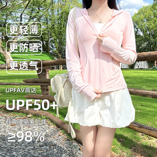 2025 Hooded Ice Silk Sun Protection Clothing Women's Summer Thin Outdoor UV Protection Slim-Fit Tight Coat Top