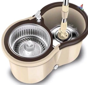 F restaurant mop restaurant commercial mop bucket single bucket rotating mop universal household washing thickened large bucket H