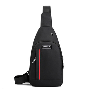 Custom Chest Bag Men's Multi-purpose Men's Crossbody Bag Polyester Waterproof Outdoor Sports Chest Bag Lightweight Mobile Phone Chest Bag