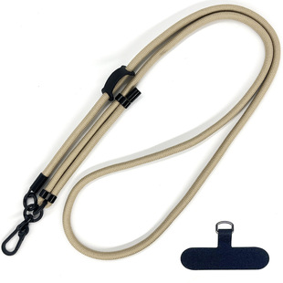 8MM thick rope mobile phone case lanyard gasket retractable adjustable crossbody mobile phone rope outdoor anti-lost neck rope