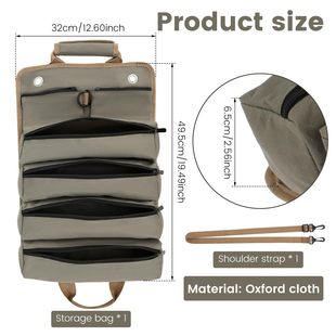 Cross-border Hot-selling Canvas Tool Kit Durable Woodworking Electrician Maintenance Storage Bag Reel Car Tool Bag Hardware Bag