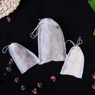 Устранимый цедильный мешок выпарки пакетика чая Drawstring 8*12 non-сплетенный мешок ноги мешка китайской медицины душил пакетик чая