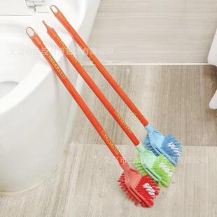 1008 Wooden Rod Toilet Brush 360-degree Household Long Handle No Dead Angle Toilet Toilet Brush Hangable Cleaning Brush