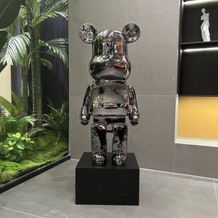 Internet Celebrity Violence Electroplating Violence Bear Modern Home Living Room TV Cabinet Decorative Creative Piggy Bank Floor Large Ornaments