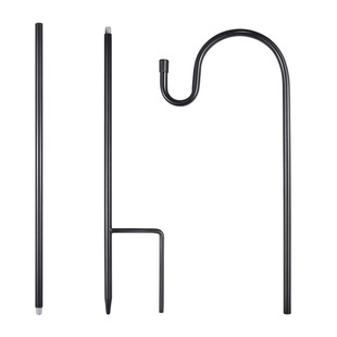Cross-border Hot-selling Shepherd Hook Iron Craft Outdoor Anti-rust Courtyard Ground Shepherd Hook Removable Hook