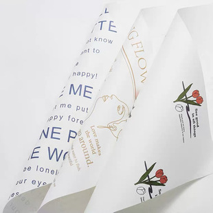 Flower Shadow Ins Flower Packaging Waterproof Art Paper Handmade DIY Gift Box Paper Small Flower Flower Wrap Paper Flower Art Flower