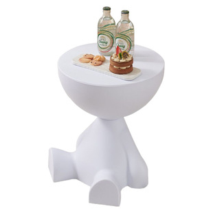 Creative Head Coffee Table Living Room Tea Table Bedside Table Bedside Small Storage Rack Cream Style Floor Plastic Ornaments