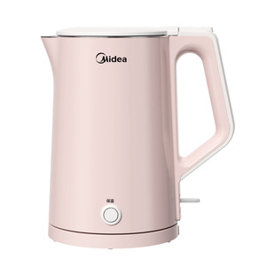 Электрочайник Midea 1.5L Одна кнопка 55 градусов теплоизоляция двухслойный антиплакивающий 316L MK-HP1515 из нержавеющей стали