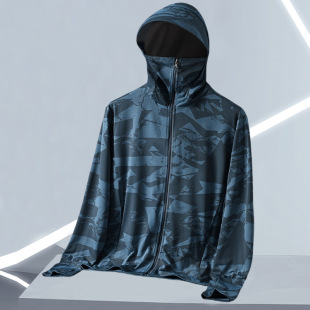 [Taobao взрывной] Солнцезащитный крем для мужчин летняя ледяная шелковая тонкая дышащая куртка УФ-защита на открытом воздухе рыболовная одежда