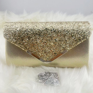 Factory in stock Summer European and American Patent Leather Evening Bag Bridal Bag Fashion Women Clutch Bag with Chain Crossbody Bag