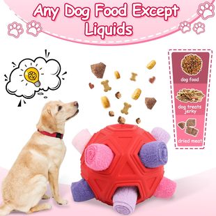 Cross-border Pet Hollow-resistant Bite-resistant Sniff Ball Puzzle Consumes Physical Strength Pet Hidden Food Fried Toys Leaky Food Dog Toys