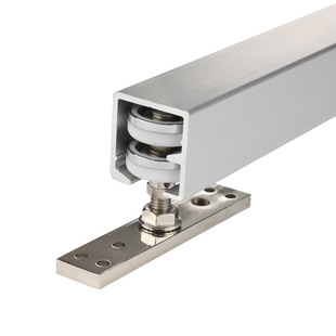 Wardrobe folding sliding door slide rail full set of hardware accessories walk-in closet universal wheel push-pull hanging Wheel Rail